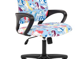 Кресло Chairman Kids 103 black единорог