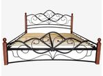 Кровать КМД4.01 Венера 1 черная с коваными элементами