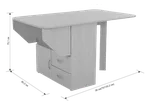 Стол-тумба раскладной