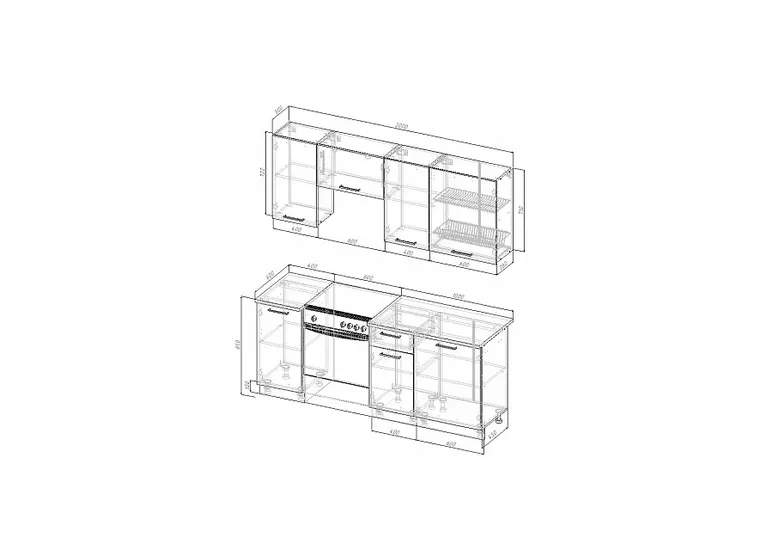 Гарнитур кухонный Пайн-2000
