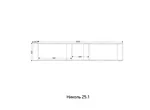 Антресоль 400мм Николь 25.1