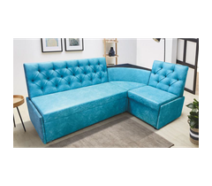 Кухонный уголок Призма каретная стяжка с полкой