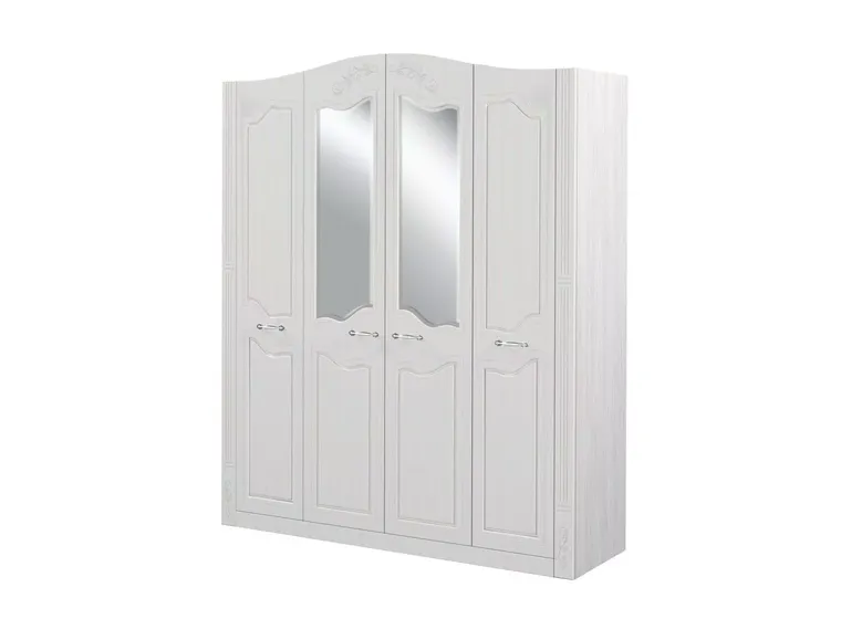 Шкаф четырехдверный для платья и белья Ева-10