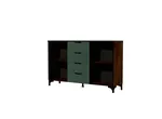 Брента Комод 4 ящика 2 двери (оливковый)